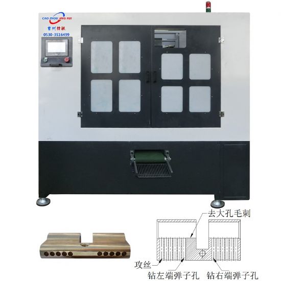 點(diǎn)擊查看詳細(xì)信息<br>標(biāo)題： JZ-4.6自動(dòng)鎖殼鉆彈子孔去毛刺攻絲機(jī) 閱讀次數(shù)：1257